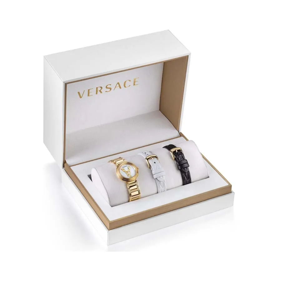 Đồng hồ Set Quà tặng - Set Đồng Hồ Versace Virtus Mini Duo Watch VET300221 3 Dây - Vua Hàng Hiệu