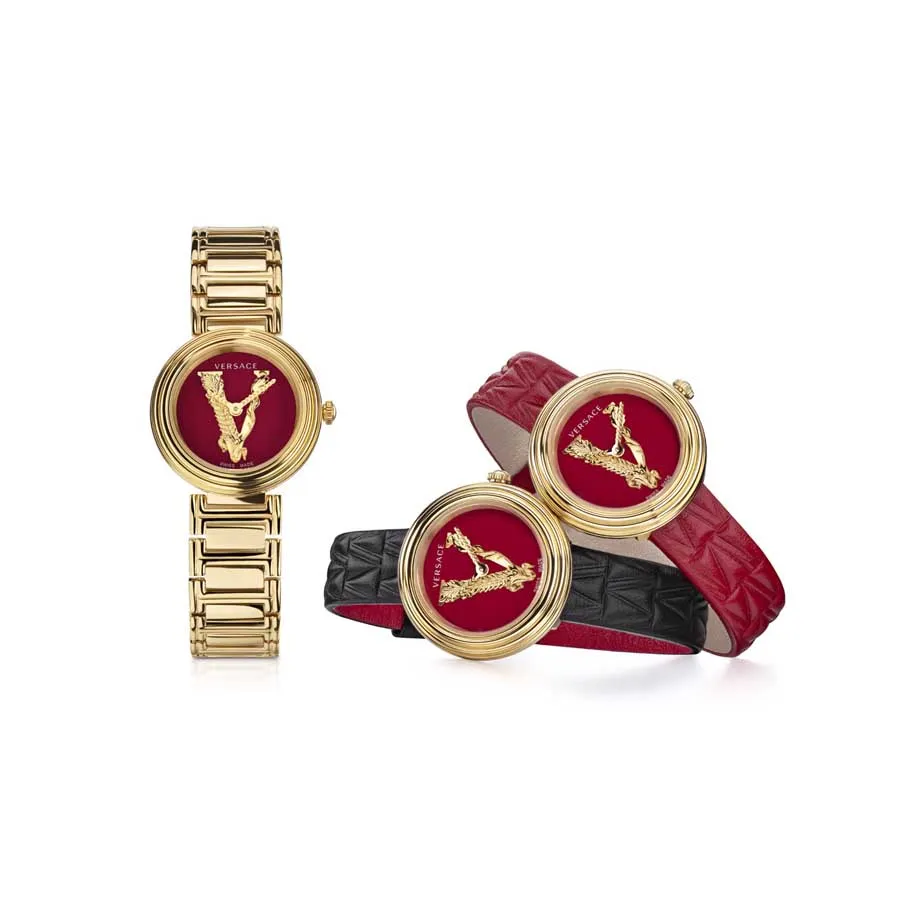 Đồng hồ Set Quà tặng - Set Đồng Hồ Versace Virtus Mini Duo Watch 3 Dây - Vua Hàng Hiệu