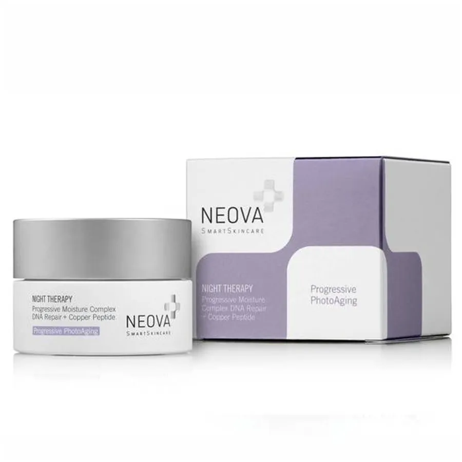 Mỹ phẩm Kem dưỡng da - Kem Dưỡng Ban Đêm Cấp Ẩm, Phục Hồi Da Neova Night Therapy DNA/ Repair + Copper Peptide 50g - Vua Hàng Hiệu