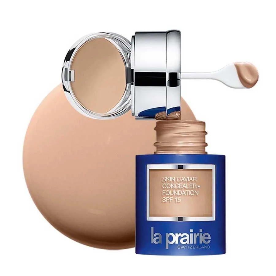 Trang điểm La Prairie - Kem Nền Che Khuyết Điểm La Prairie Skin Caviar Concealer Foundation SPF 15 Tone NC10, 30ml - Vua Hàng Hiệu