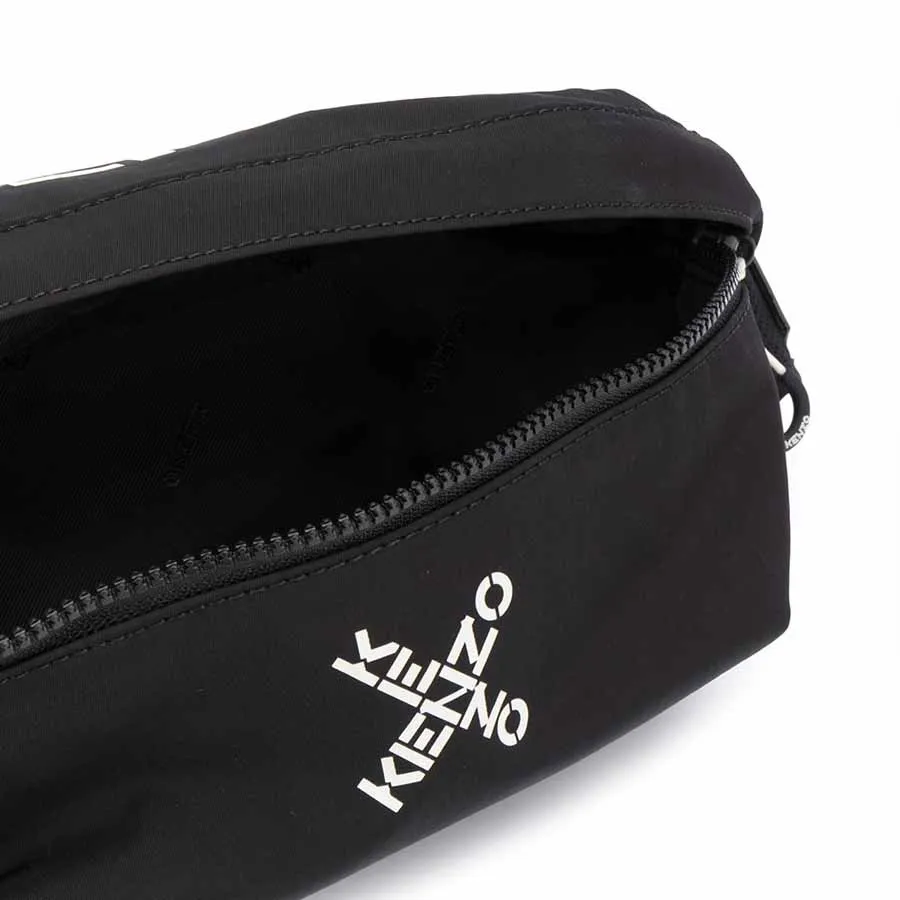 Mua Túi Đeo Hông Kenzo Combo Logo Belt Bag Màu Đen cho Nam, chính hãng