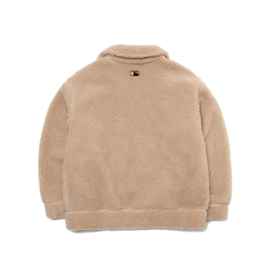 Áo Khoác Lông MLB Basic Stand Neck Dumble Fleece Jumper New