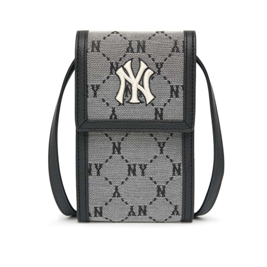 Túi MLB Monogram Diamond Jacquard Mobile Phone Cross Bag New York Yankees  3ACRH012N50BGS O  GIAYSAUVN