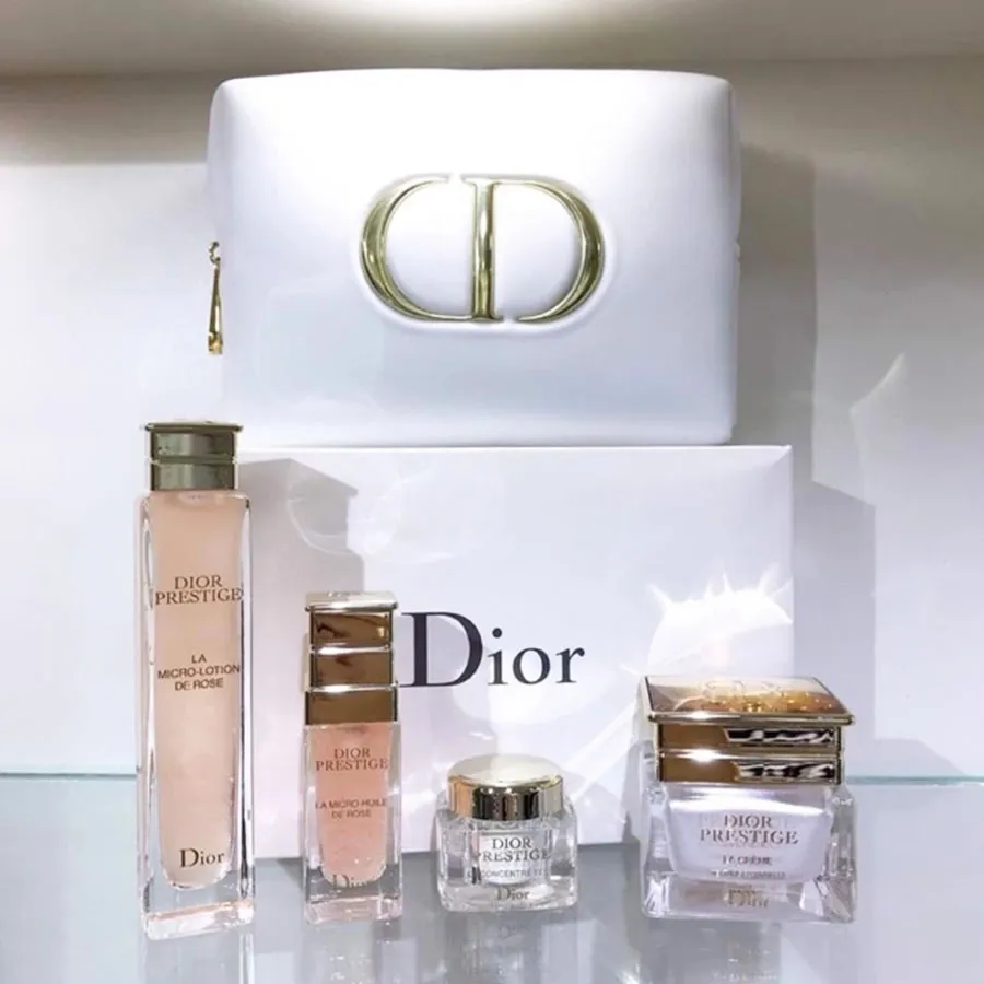 Set Dưỡng Da Dior Prestige 4 Món, Kèm Túi Đựng | Vua Hàng Hiệu