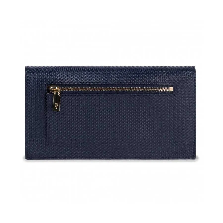 Set Ví Nữ Lacoste Slim Wallet CC Holder NF2738CE Peacoat