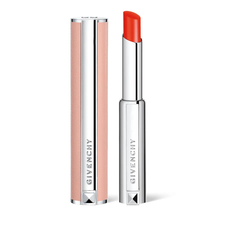 Son Môi Givenchy - Son Dưỡng Givenchy Le Rouge Perfecto 302 Solar Red Màu Đỏ Cam - Vua Hàng Hiệu