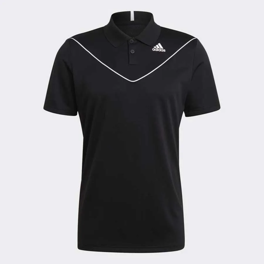 Thời trang Vải dệt - Áo Polo Adidas Tennis Piqué Polo Shirt GL5809 Màu Đen Size M - Vua Hàng Hiệu