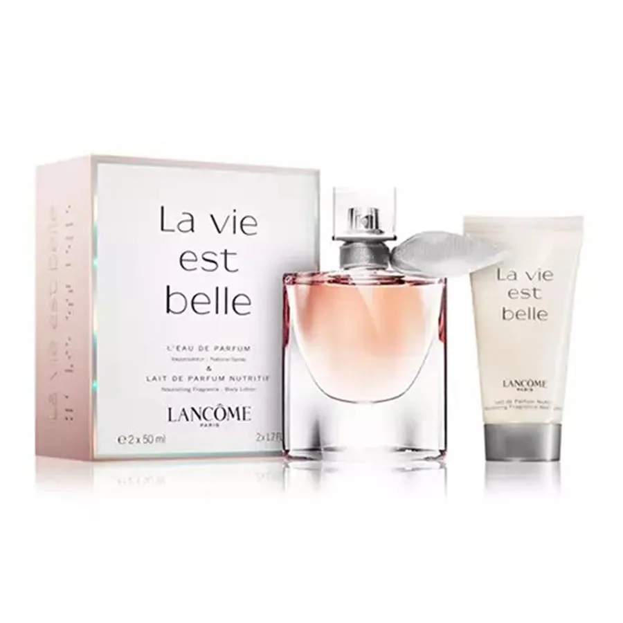 Nước hoa Bộ sản phẩm - Set Lancôme La Vie Est Belle EDP 50ml + Body Lotion 50ml - Vua Hàng Hiệu