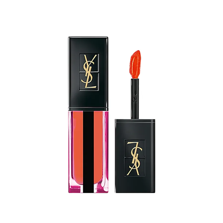 Son Kem Yves Saint Laurent YSL Vernis A Levres Water Stain 605 Bain De Corail Màu Cam San Hô