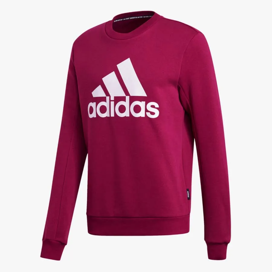 Adidas Áo dài tay - Áo Dài Tay Adidas Badge Of Sport FR6613 Màu Đỏ Mận Size S - Vua Hàng Hiệu