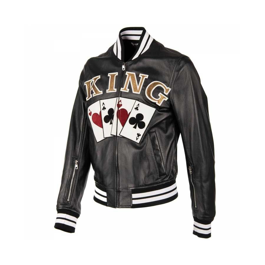 Mua Áo Khoác Dolce & Gabbana Playing Cards King Embroidered Bomber Leather  Jacket Size 48 - Dolce & Gabbana - Mua tại Vua Hàng Hiệu h035570