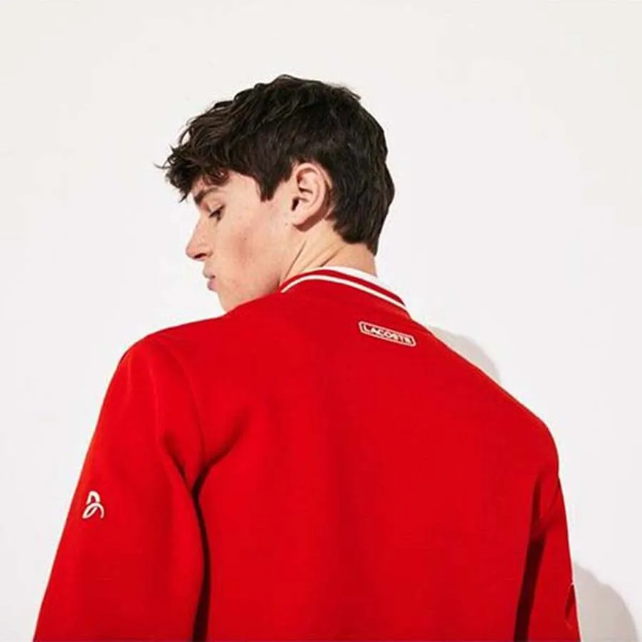 Áo Khoác Lacoste Roland Garros Novak Djokovic Màu Đỏ Size L Vua