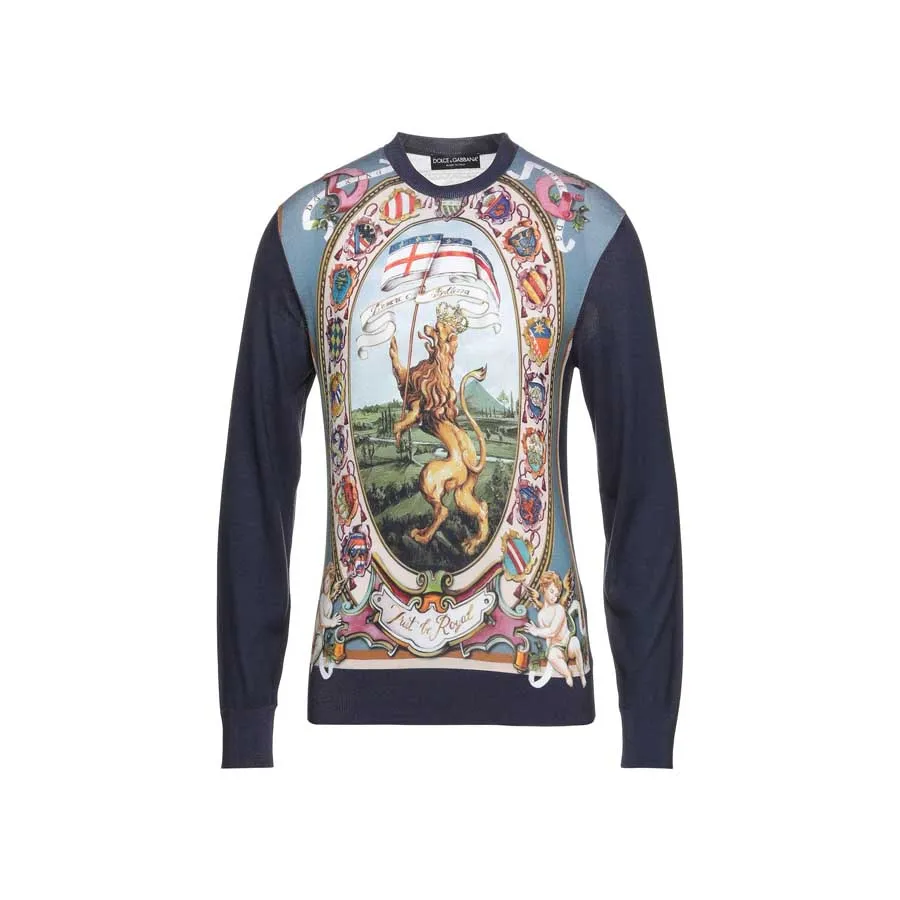 Dolce & Gabbana Áo thun - Áo Thun Dài Tay Nam Dolce & Gabbana D&G Jumpers Size 46 - Vua Hàng Hiệu