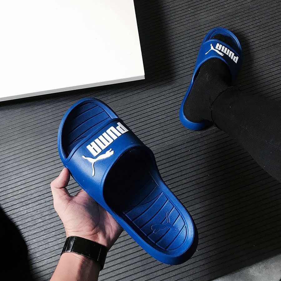 Printed Puma Slippers, Rubber