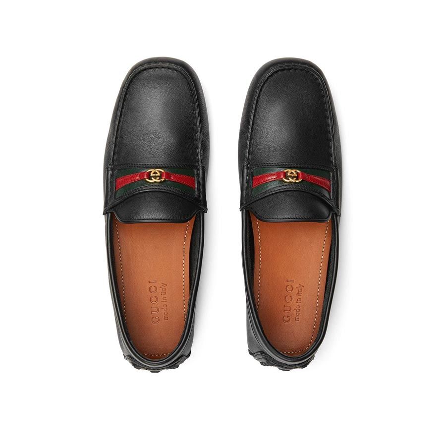 Mua Giày Lười Gucci Interlocking G Web Driving Loafers Màu Đen Size 39 -  Gucci - Mua tại Vua Hàng Hiệu h036316
