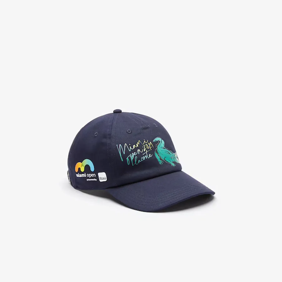 Mũ Lacoste Men's Sport Miami Open Edition Adjustable Strap Cotton Cap RK4670-51-166 Xanh Navy