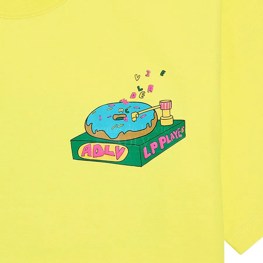 Áo Phông Acmé De La Vie ADLV Tshirt Embo Record Donut Yellow Màu