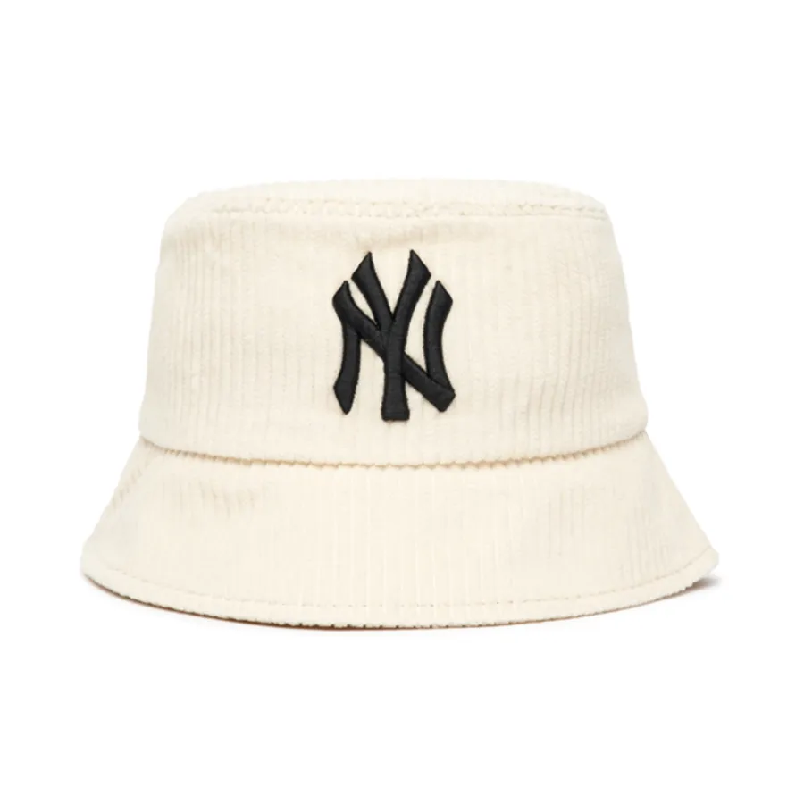 MLB Vải nhung - Mũ MLB Corduroy Bucket New York Yankees 3AHTC0116-50CRS Màu Trắng - Vua Hàng Hiệu