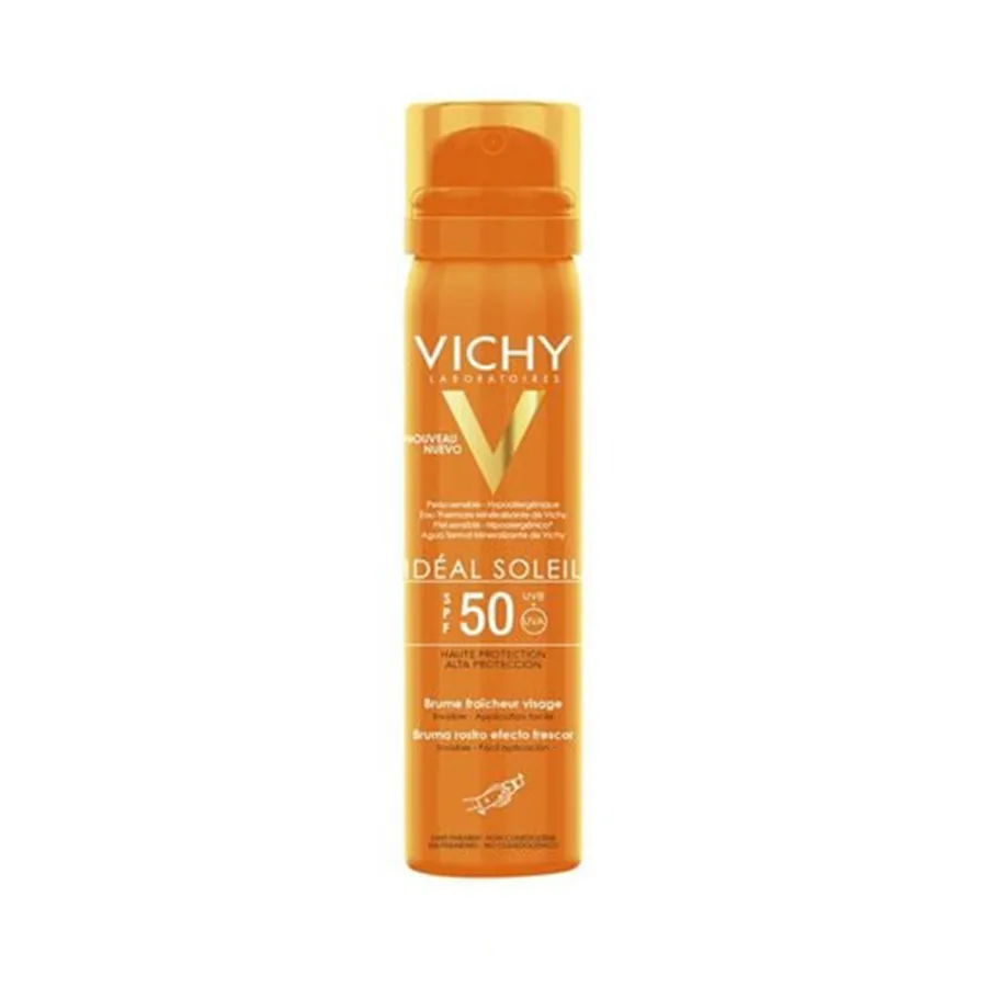 Kem chống nắng Vichy - Xịt Chống Nắng Kiềm Dầu Vichy Ideal Soleil Face Mist SPF50 PA+++ 75ml - Vua Hàng Hiệu