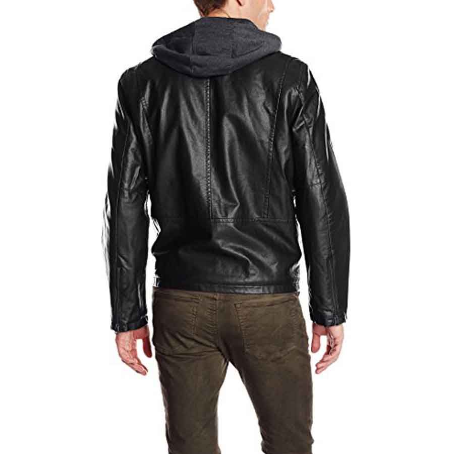 Mua Áo Khoác Da Nam Levi's Faux Leather Racer Hoody Jacket With Fleece  Lining Black Màu Đen - Levi's - Mua tại Vua Hàng Hiệu h039456