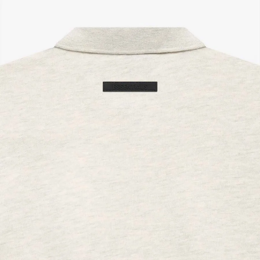 Áo Polo Dài Tay Fear Of God Essentials LS Polo Light Heather