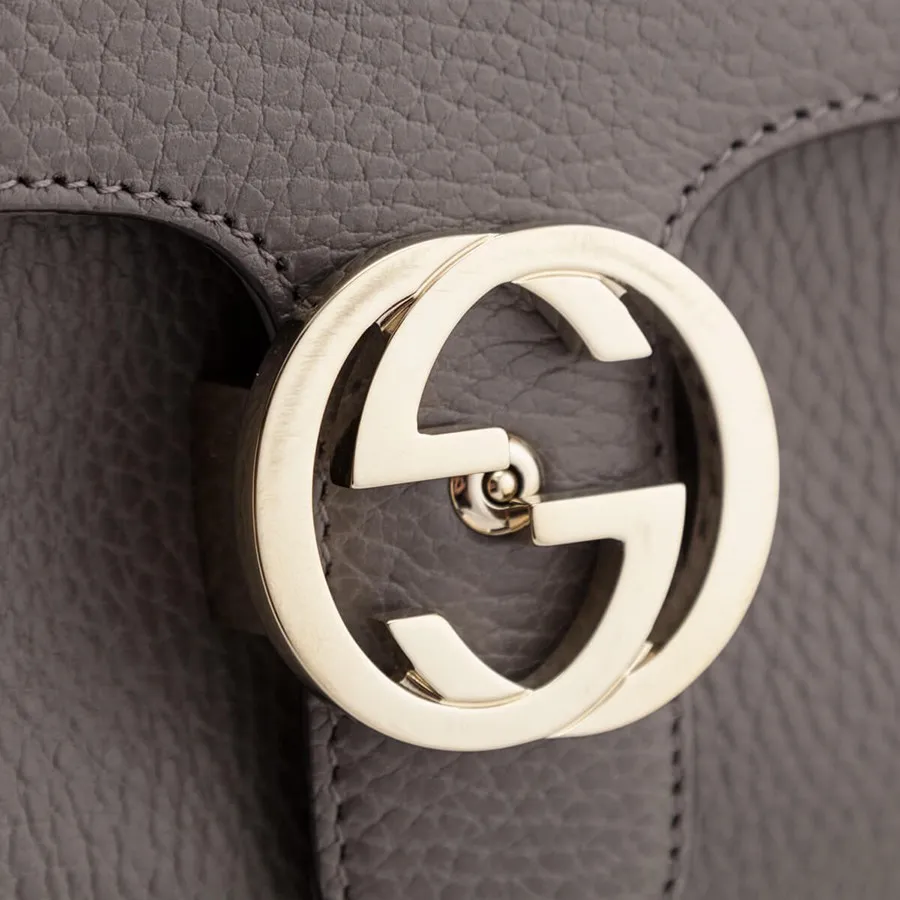 Mua Túi Đeo Chéo Gucci Gray Dollar Calfskin Interlocking G Top Handle  Shoulder Bag Màu Xám - Gucci - Mua tại Vua Hàng Hiệu h038629