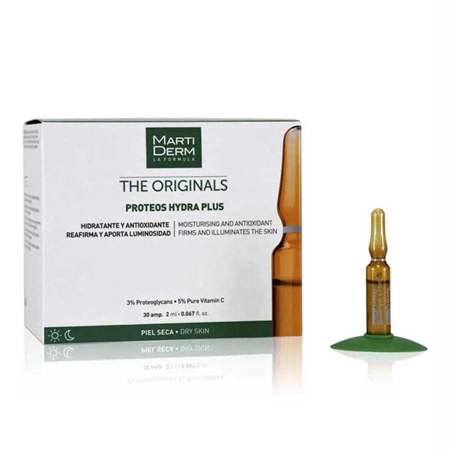 Mỹ phẩm Martiderm Tây Ban Nha - Ampoule Dưỡng Ẩm, Làm Săn Chắc Và Hỗ Trợ Trẻ Hóa Da - MartiDerm The Originals Proteos Hydra Plus 30 ống x 2ml - Vua Hàng Hiệu