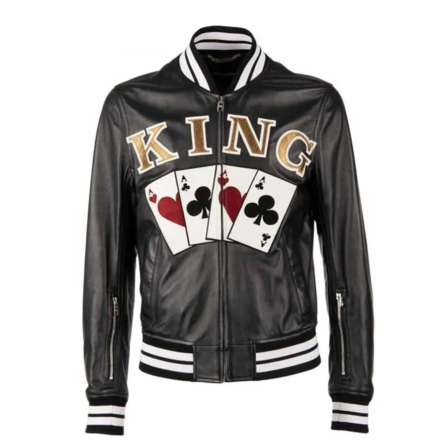 Mua Áo Khoác Dolce & Gabbana Playing Cards King Embroidered Bomber Leather  Jacket Size 48 - Dolce & Gabbana - Mua tại Vua Hàng Hiệu h035570