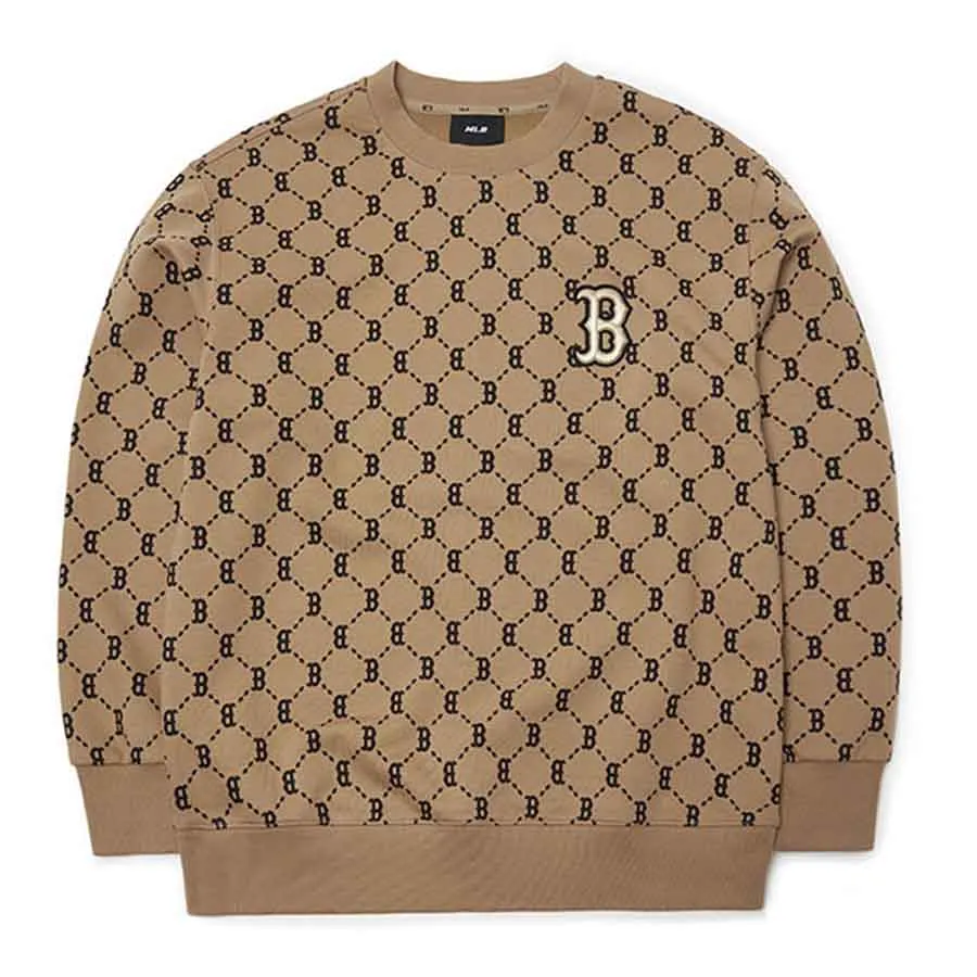 Áo Nỉ Sweater MLB Monogram Diamond All Over Over Fit