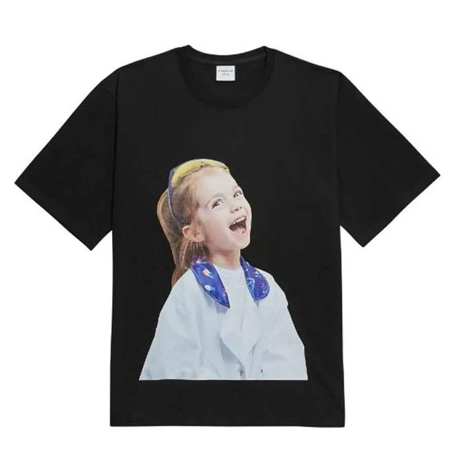 Acmé De La Vie Cotton - Áo Phông Acmé De La Vie ADLV Hàn Quốc Baby Face Short Sleeve T-Shirt Black Laboratory Màu Đen - Vua Hàng Hiệu