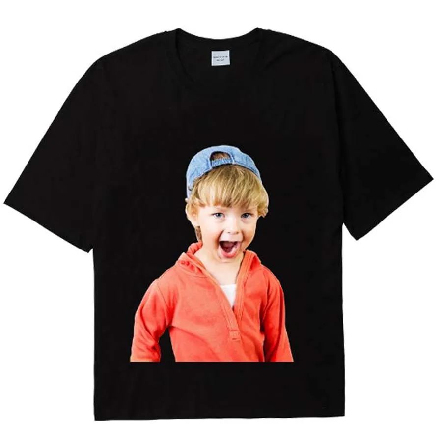 Acmé De La Vie Cotton - Áo Phông Acmé De La Vie ADLV Hàn Quốc Baby Face Short Sleeve T-Shirt Black Red Hoodie Boy Màu Đen - Vua Hàng Hiệu