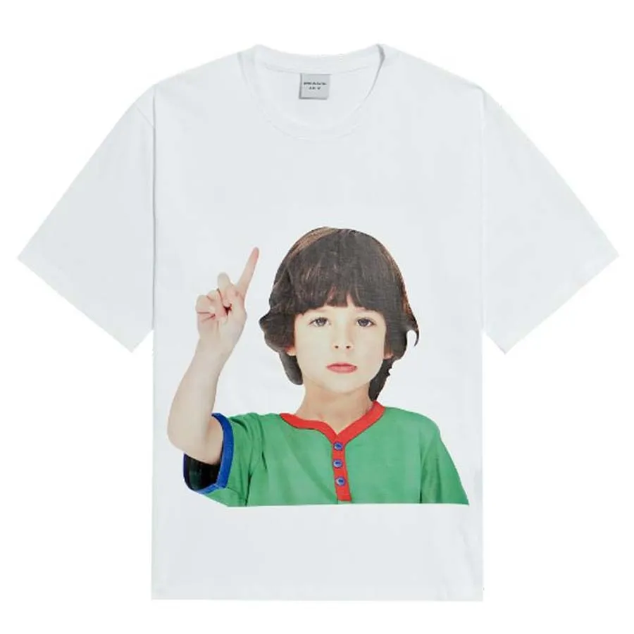 Thời trang Acmé De La Vie Trắng - Áo Phông Acmé De La Vie ADLV Hàn Quốc Baby Face Short Sleeve T-Shirt White One More Màu Trắng - Vua Hàng Hiệu