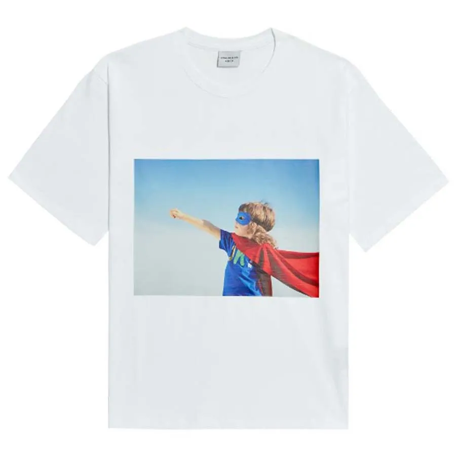 Thời trang Acmé De La Vie Trắng - Áo Phông Acmé De La Vie ADLV Hàn Quốc Baby Face Short Sleeve T-Shirt White Superman Màu Trắng - Vua Hàng Hiệu