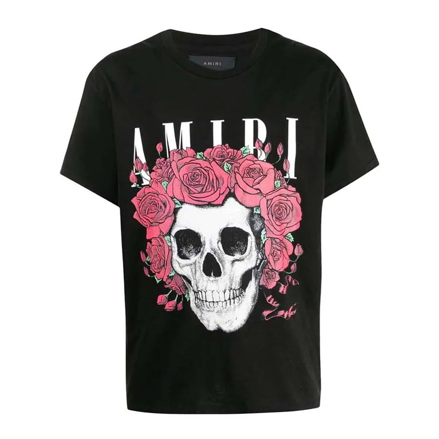 Amiri - Áo Phông Amiri Grateful Dead Skull-print Cotton T-shirt Màu Đen - Vua Hàng Hiệu