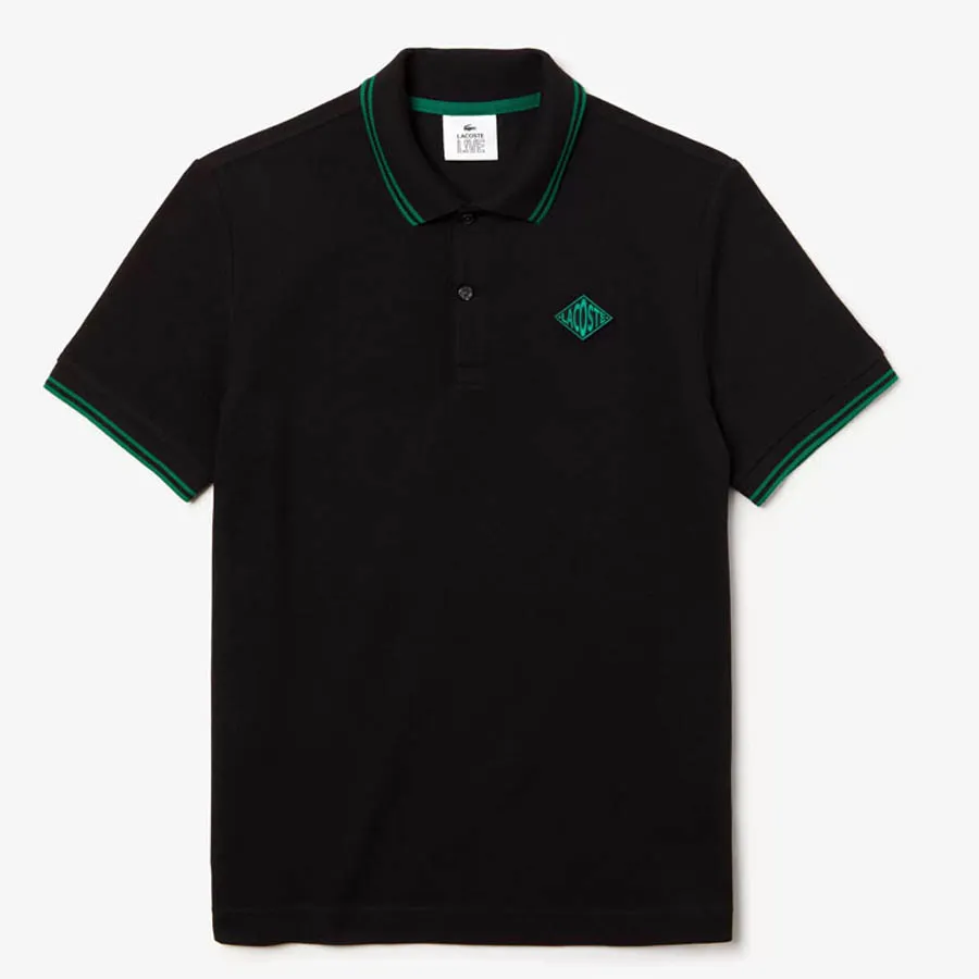 Áo Polo Lacoste Men's Live Slim Fit Diamond Badge Cotton Pique Polo Shirt Size S