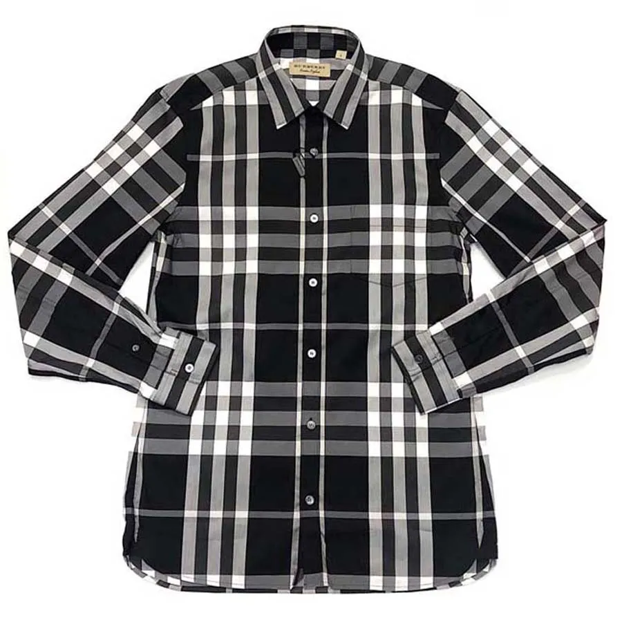 Mua Áo Sơ Mi Burberry London England Long Sleeve Check Cotton Shirt In  Black Size L - Burberry - Mua tại Vua Hàng Hiệu h035272