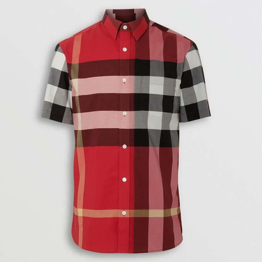 Mua Áo Sơ Mi Burberry Short-sleeve Check Stretch Cotton Shirt Parade Red  Size M - Burberry - Mua tại Vua Hàng Hiệu h004058
