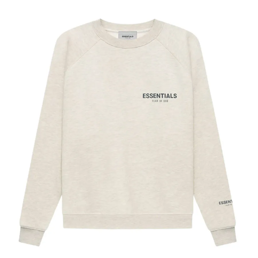 Áo Sweater Fear Of God Essentials Pullover Crewneck Light Heather