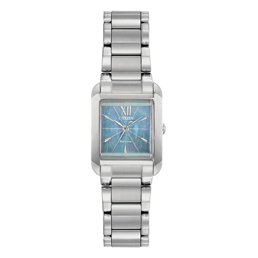 Đồng Hồ Nữ Citizen L Ladies Eco-Drive EW5551-56N Sapphire Class Màu Bạc Mặt Xanh