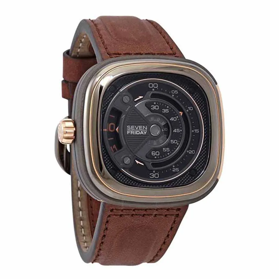 Đồng hồ SevenFriday - Đồng Hồ Nam SevenFriday M-Series Automatic Gunmetal Grey Dial Men's Watch M2B/01 - Vua Hàng Hiệu