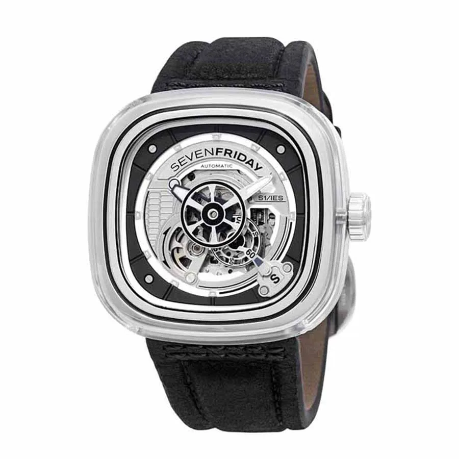 Đồng hồ SevenFriday - Đồng Hồ Nam SevenFriday S-Series Rhodium Dial Automatic Men's Watch S1/01 - Vua Hàng Hiệu