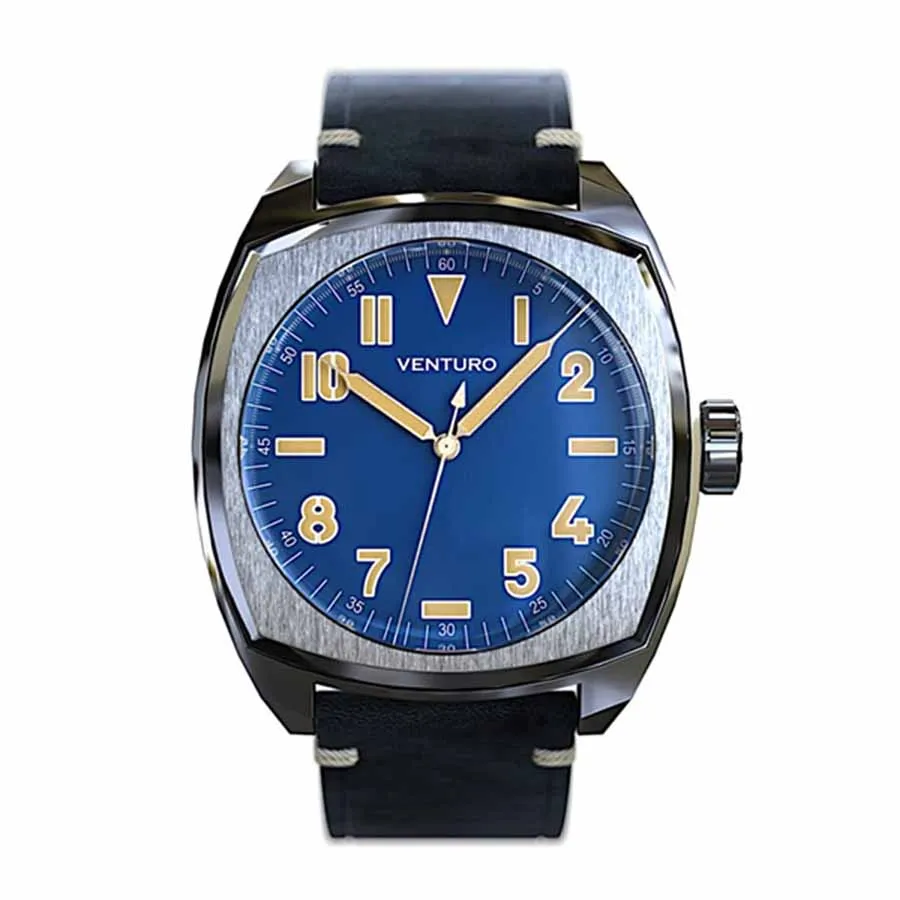 Venturo - Đồng Hồ Nam Venturo Field Watch II Màu Xanh Blue (+ 1 Canvas Strap) - Vua Hàng Hiệu