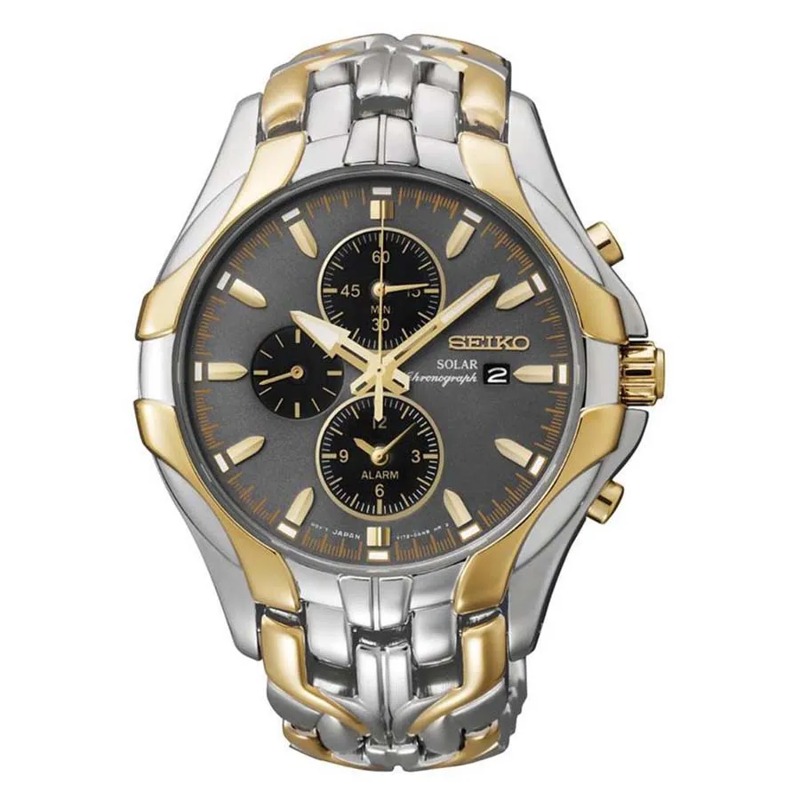 Đồng Hồ Seiko Solar SSC138 Demi Vàng-Bạc