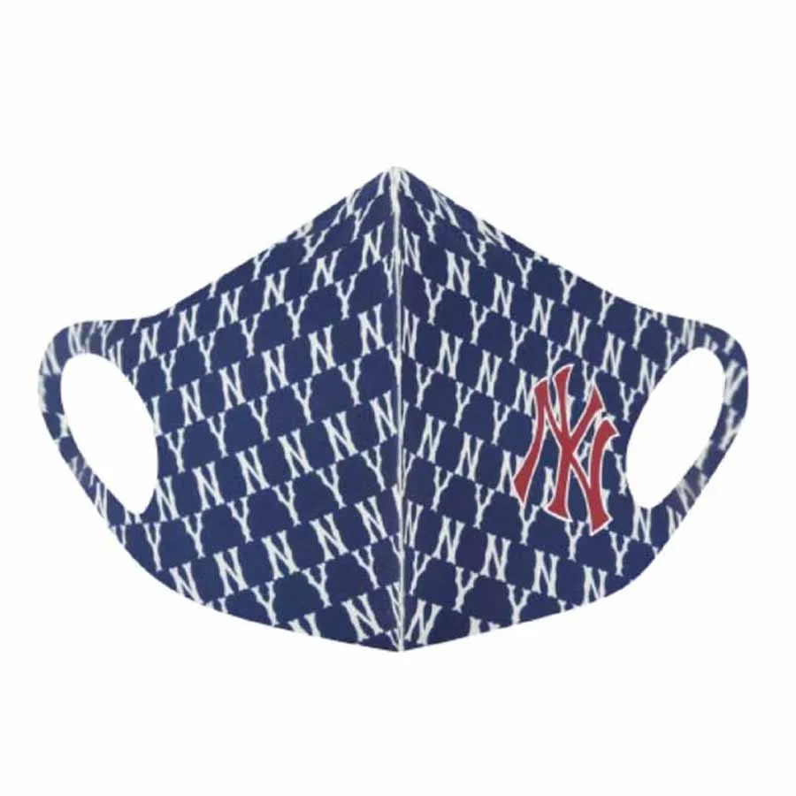 MLB Polyester - Khẩu Trang MLB Monogram Mask New York Yankees 32ETM3111-50N Màu Xanh Navy - Vua Hàng Hiệu