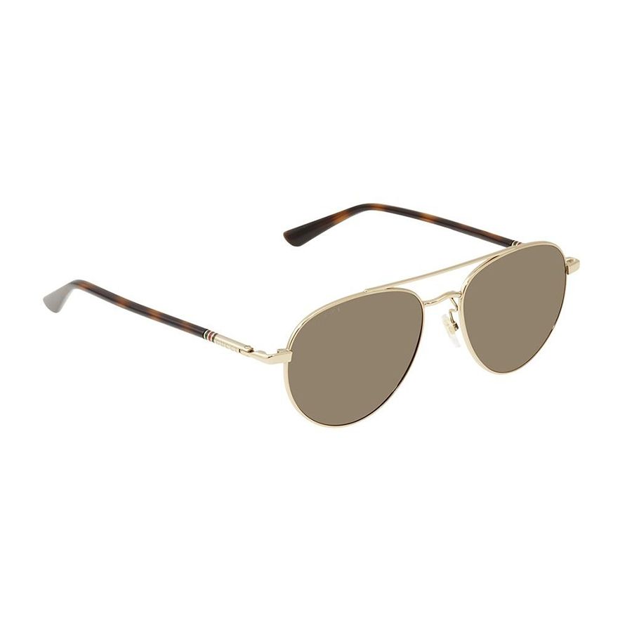 Order Kính Mát Gucci Brown Aviator Men's Sunglasses GG0388S 003 54 - Gucci  - Đặt mua hàng Mỹ, Jomashop online