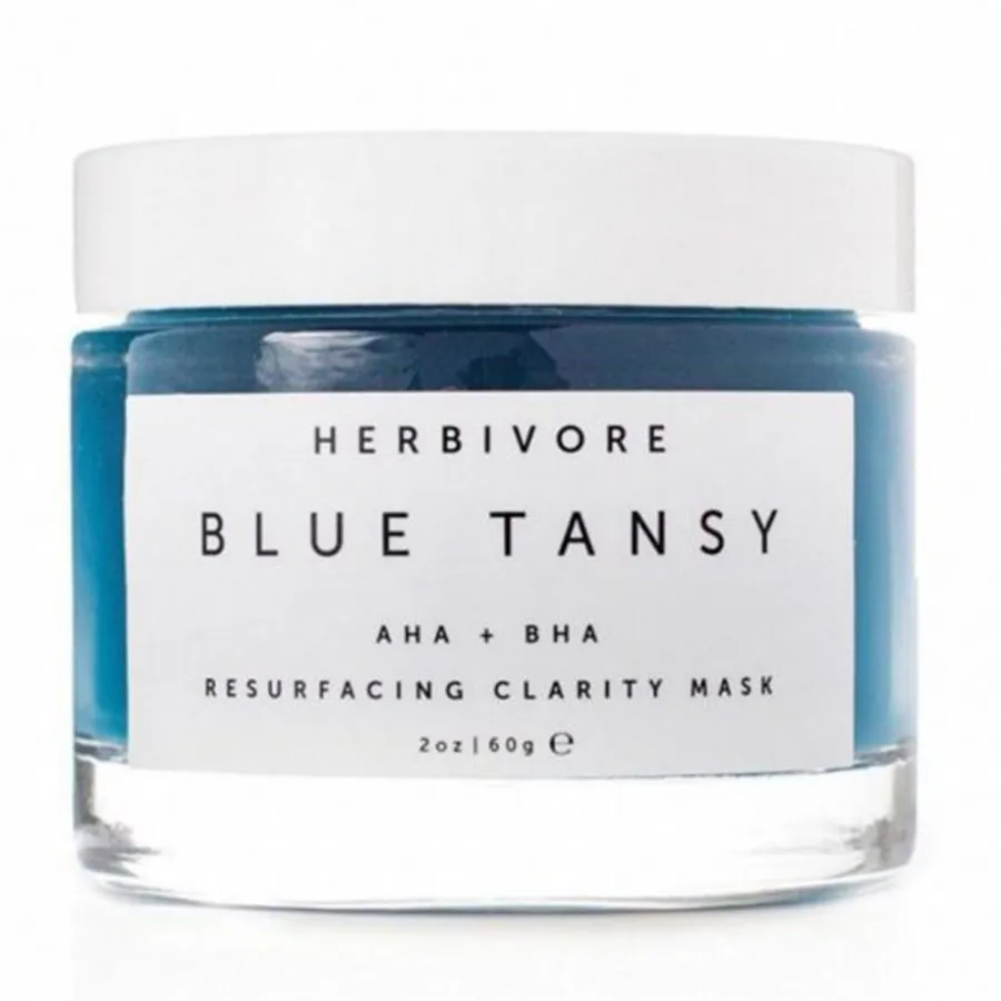 Mặt nạ - Mặt Nạ Herbivore Botanicals Blue Tansy AHA + BHA Resurfacing Clarity Mask 60g - Vua Hàng Hiệu