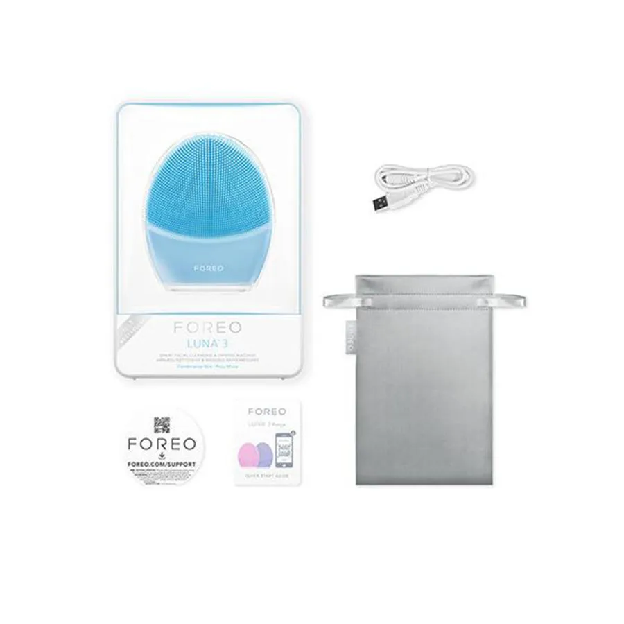 Máy Rửa Mặt Foreo Luna 3 Màu Xanh Dương (Dành Cho Da Hỗn Hợp