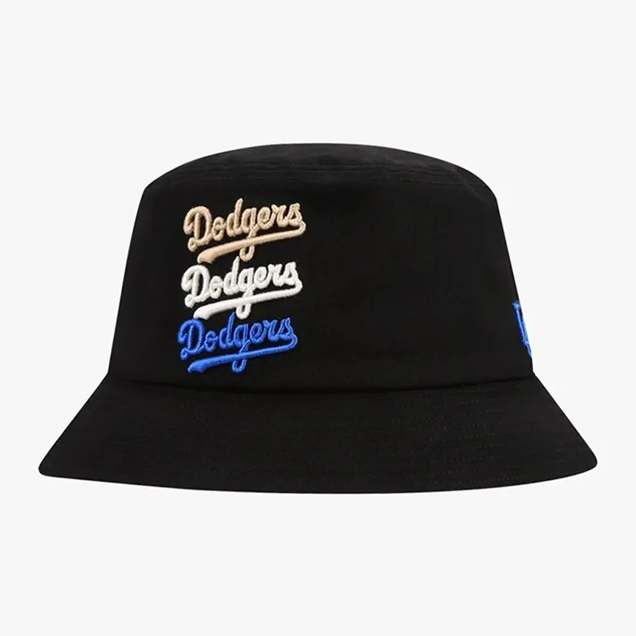 Mũ MLB Logomania Bucket Hat La Dodgers 32CPHI111-07L Màu Đen Size 57
