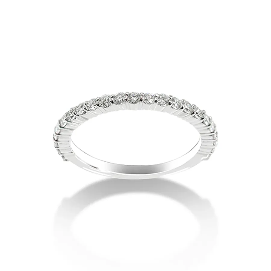 Jemmia Diamond Vàng trắng - Nhẫn Jemmia Diamond Nữ 18K NF2020110626 Vàng Trắng Đính Kim Cương (Giá Chưa Bao Gồm Đá Chủ) - Vua Hàng Hiệu