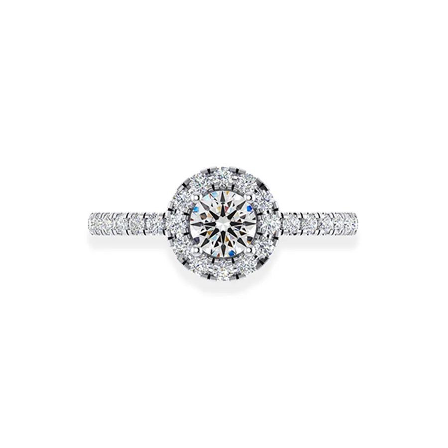 Trang sức Jemmia Diamond Nữ - Nhẫn Kim Cương Jemmia Diamond Nữ 18K VNF2021122428 Vàng Trắng (Giá Chưa Bao Gồm Đá Chủ) - Vua Hàng Hiệu